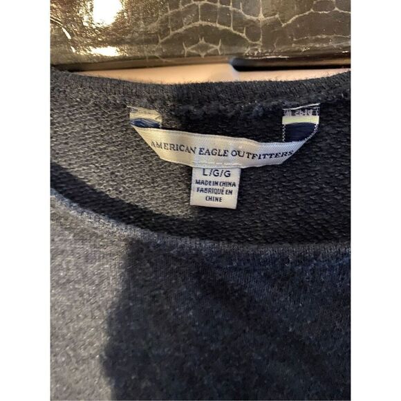 American eagle embroidered floral, bell sleeve sweater, size large - Picture 3 of 3